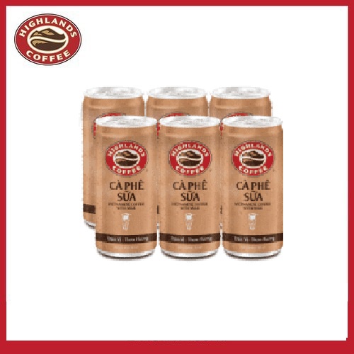 [Hỏa Tốc HCM] Thùng 24 lon cà phê sữa Highlands Coffee 185ml