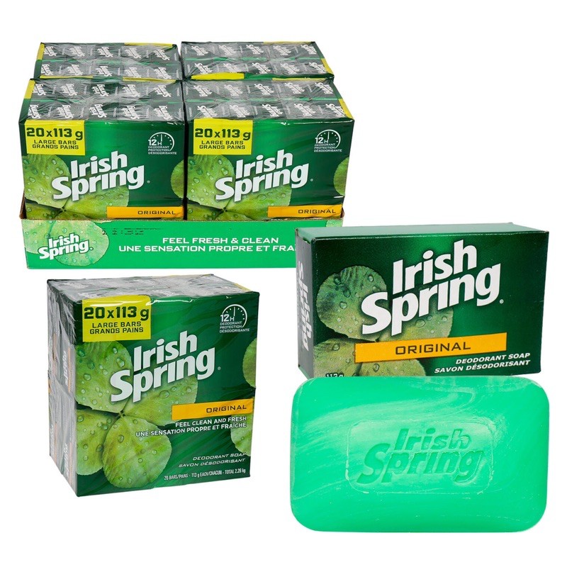 COMBO 2 VIÊN XÀ BÔNG CỤC DIỆT KHUẨN IRISH SPRING  113G - USA