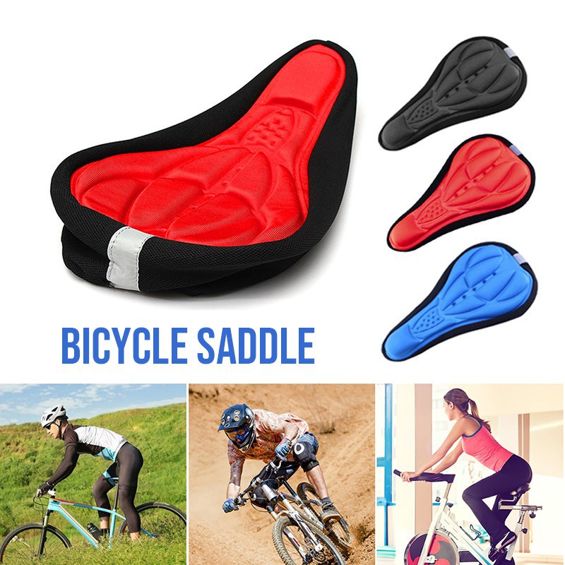 Globetrotter【COD &amp; Hàng sẵn sàng】Đệm lót yên xe đạp leo núi dày dặn siêu mềm thoải mái bằng silicone 3D 4 màu tùy chọn