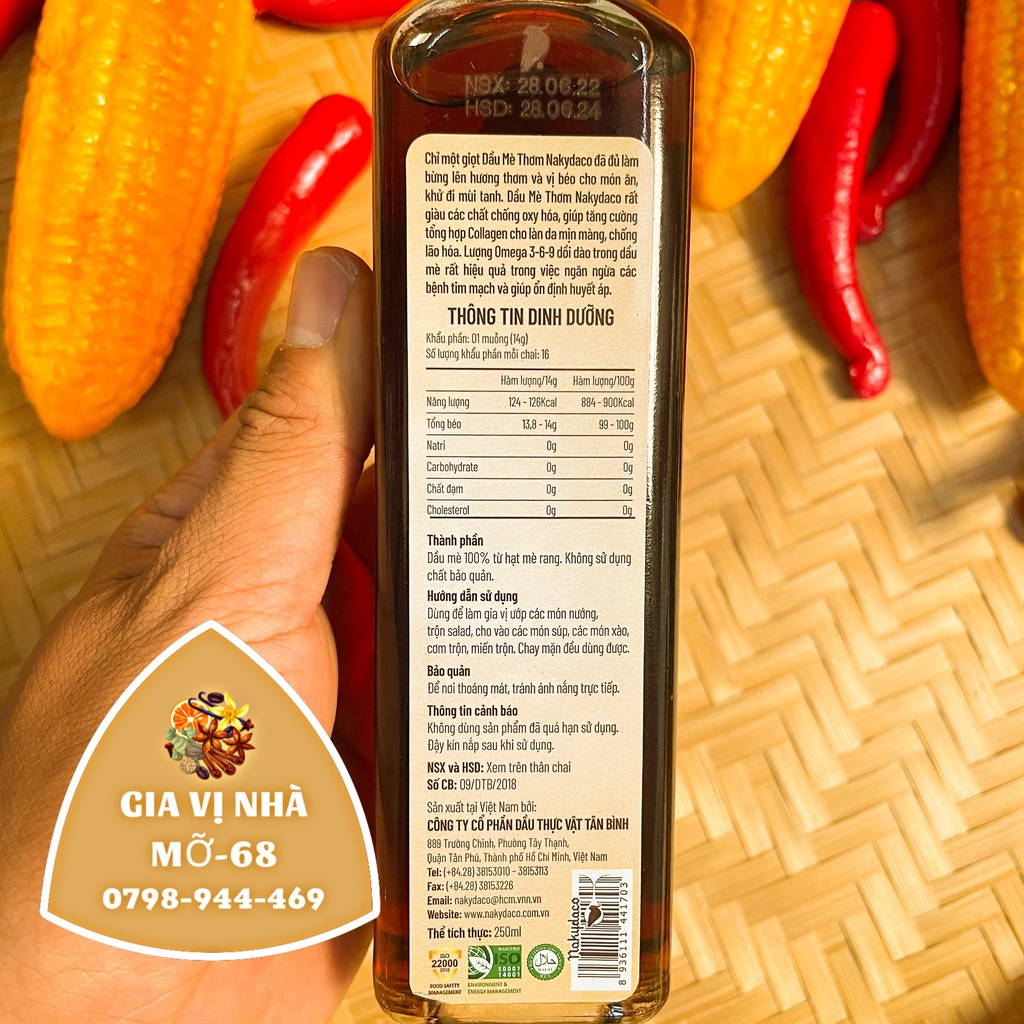 Dầu mè con két nguyên chất T Nakydaco -250ml