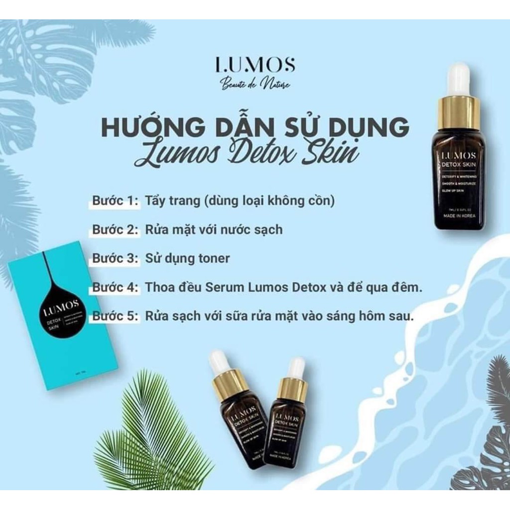 [CHÍNH HÃNG] Serum Lumos Detox Skin - Tái Tạo,Thải Độc, Dưỡng Da Trắng Sáng, Căng Bóng (7ml) | BigBuy360 - bigbuy360.vn