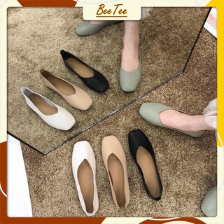 Giày bệt trơn da mềm, dáng vintage siêu xinh - Giày dép nữ BeeTee G11