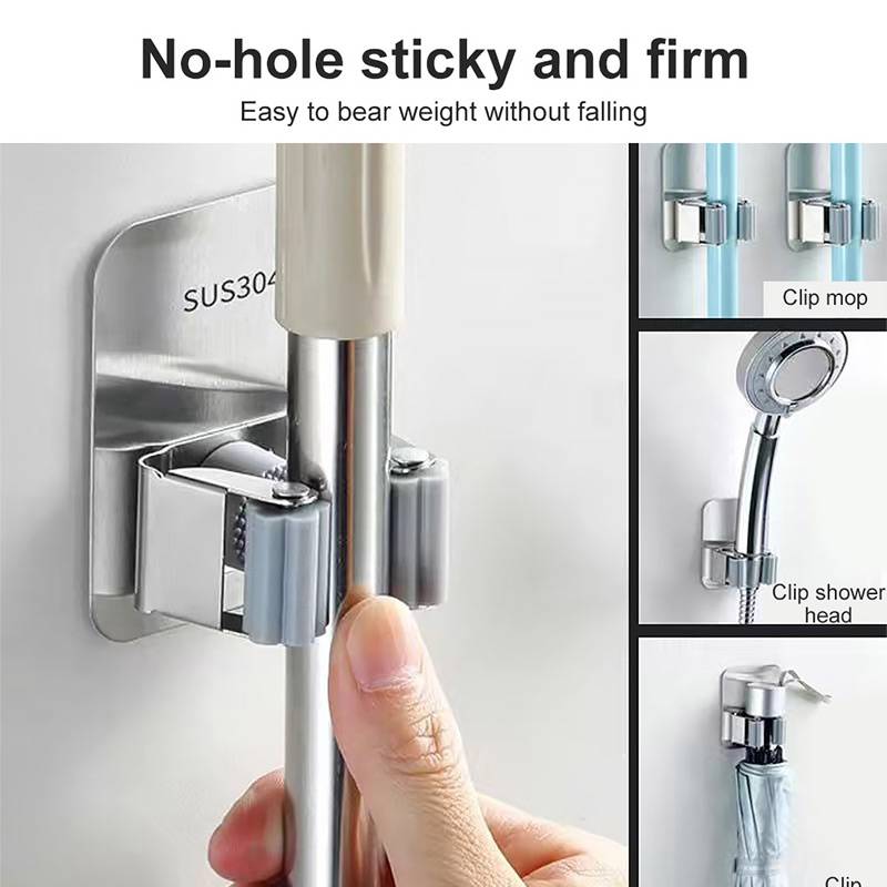 Giá Đỡ Cây Lau Nhà Gắn Tường Bằng Thép Không Gỉ 304