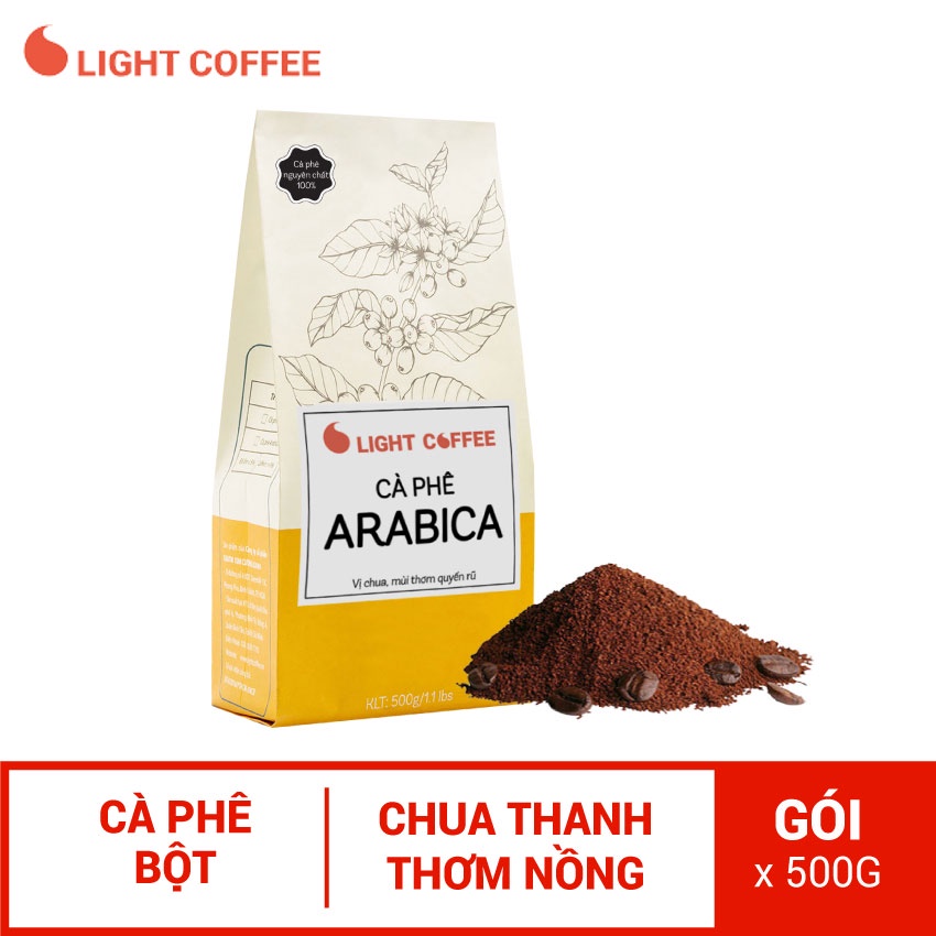 [Mã BMBAU50 giảm 7% đơn 99K] Cà phê Arabica nguyên chất 100% - Light Coffee 500g