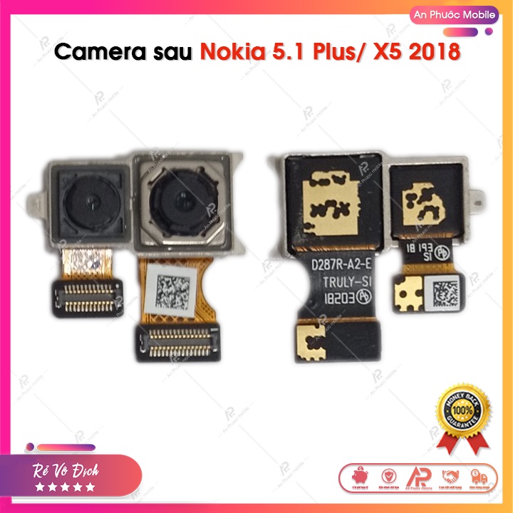 Camera Sau Nokia X5 2018 / 5.1 Plus - Cam Sau Điện Thoại Nokia 5.1+ Zin Bóc Máy