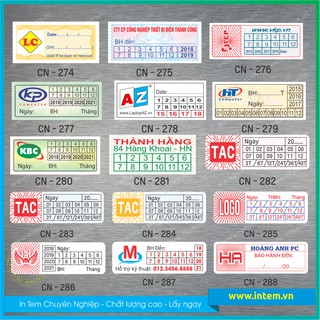 COMBO IN 1000 TEM VỠ BẢO HÀNH 1x2cm - LẤY NGAY