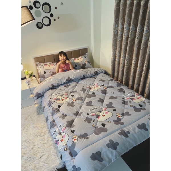 Chăn phao bốn mùa Cotton Poly kích thước 1m8-2m dày dặn nhiều mẫu mới nhất 2023