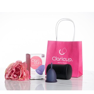 Cốc nguyệt san Claricup 🍓Tặng Gel rửa cốc + cốc tiệt trùng + viên tiệt trùng +cọ rửa + túi vải 🍓