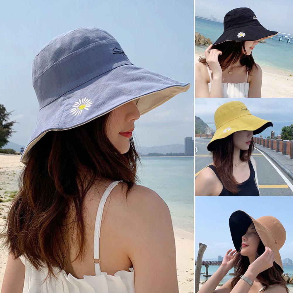 Nón Tai Bèo Hai Mặt Có Dây Chống Tia UV Bảo Vệ Sức Khỏe