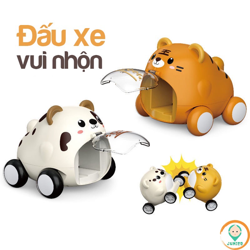 Ô tô đồ chơi trẻ em cho bé trai bé gái xe hình thú thông minh cho bé JUMICO OTT