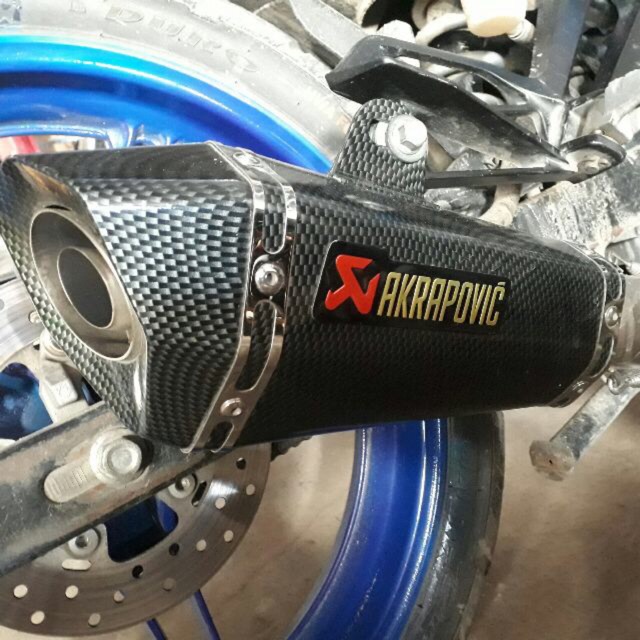 Pô AKRAPOVIC nhập full cổ bầu hơi inox gắn EXciter, winner, raider, fz, wave, dream, sirius..vv