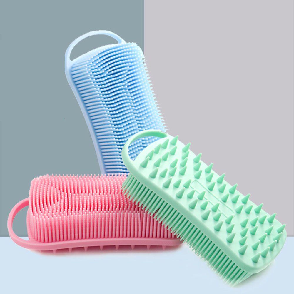 Bàn Chải Silicon Mềm Massage Tẩy Tế Bào Chết Chăm Sóc Da Khi Tắm
