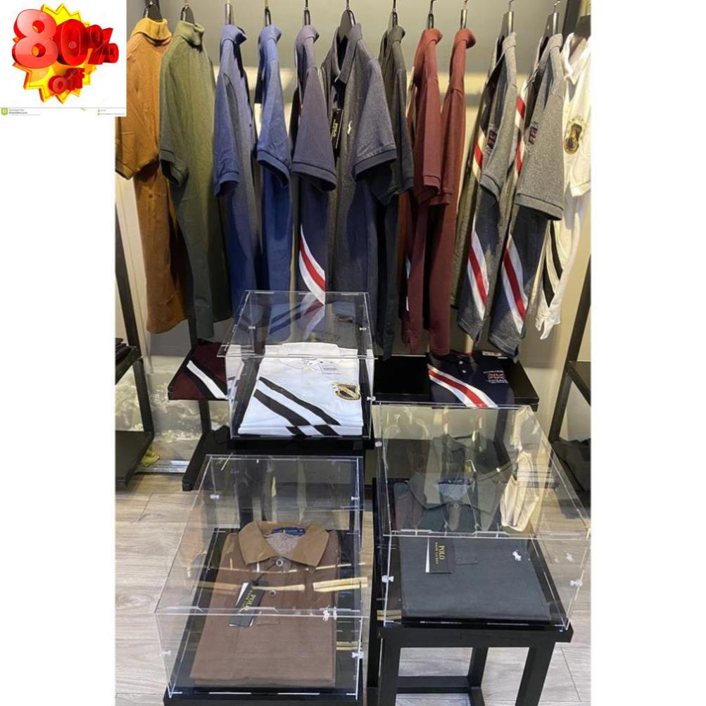 ( Bão Sale ) Áo Polo Giordano Sọc Xéo Grey ! NEW ⁶ ' $ ' ! . !