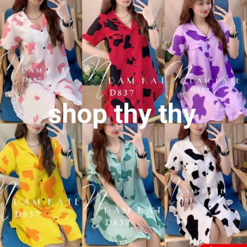 (Ảnh thật)ĐẦM NGỦ BÒ SỮA CHẤT LIỆU  KATE THÁI ,ĐẦM NGỦ PHOM TO, ĐẦM NGỦ BÒ SỮA HOT TREND NỮ