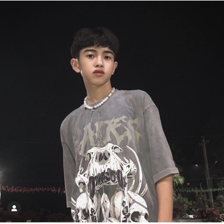 Áo thun HADES skull wolf , tee áo phông tay lỡ local brand handes form rộng full tag unisex nam nữ SATO SHOP