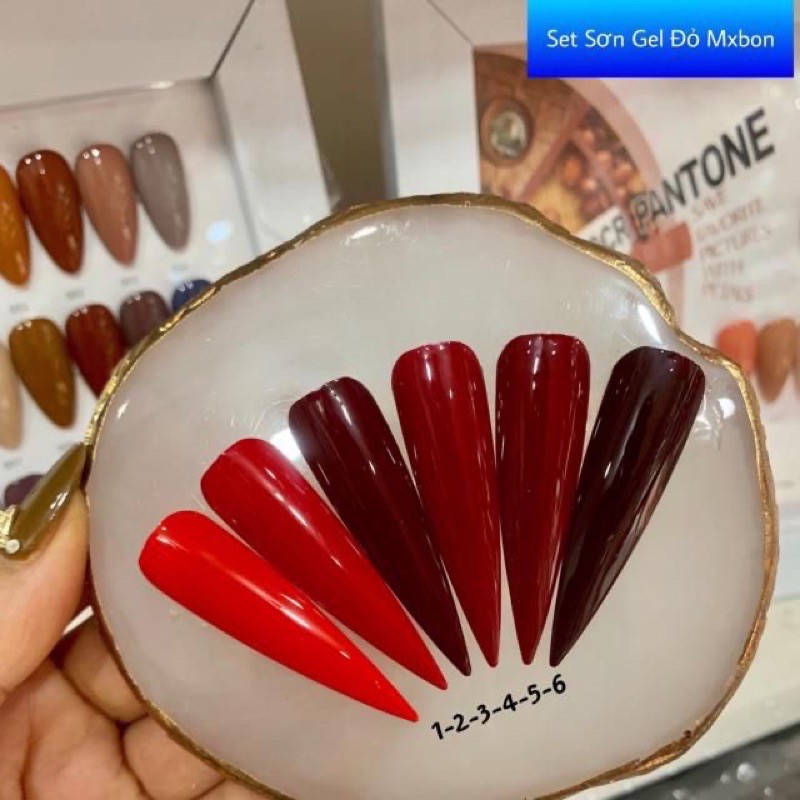 Sơn gel mxbon tone đỏ 🥰🥰