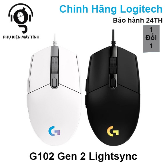 [Mã ELHAMS12 giảm 8% đơn 500K] Chuột Gaming Logitech G102 Gen 2 Lightsync Chính Hãng DGW BH 24 Tháng | BigBuy360 - bigbuy360.vn