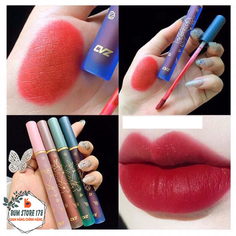 Son nội địa trung set 4 cây CVZ BEST COOL , Set son nội địa trung siêu xinh