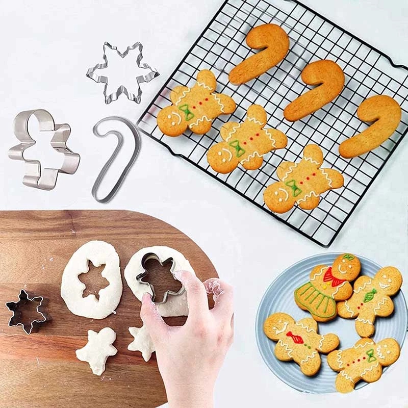 Set 5 khuôn làm bánh gừng hình bông tuyết