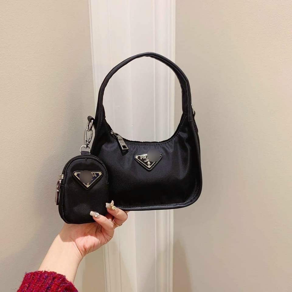 TÚI KẸP NÁCH, ĐEO CHÉO NỮ 2 CHI TIẾT PA DA MỚI,  GỒM TÚI SIZE 20CM VÀ 1 VÍ NHỎ ĐI KÈM