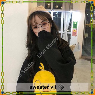 Áo nỉ nữ sweater vịt