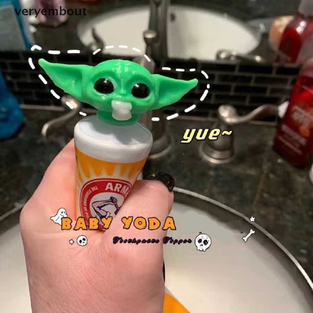 Ut Baby Yoda Dụng Cụ Nặn Kem Đánh Răng Hình Chữ Y Nắp Mandalorian Yoda