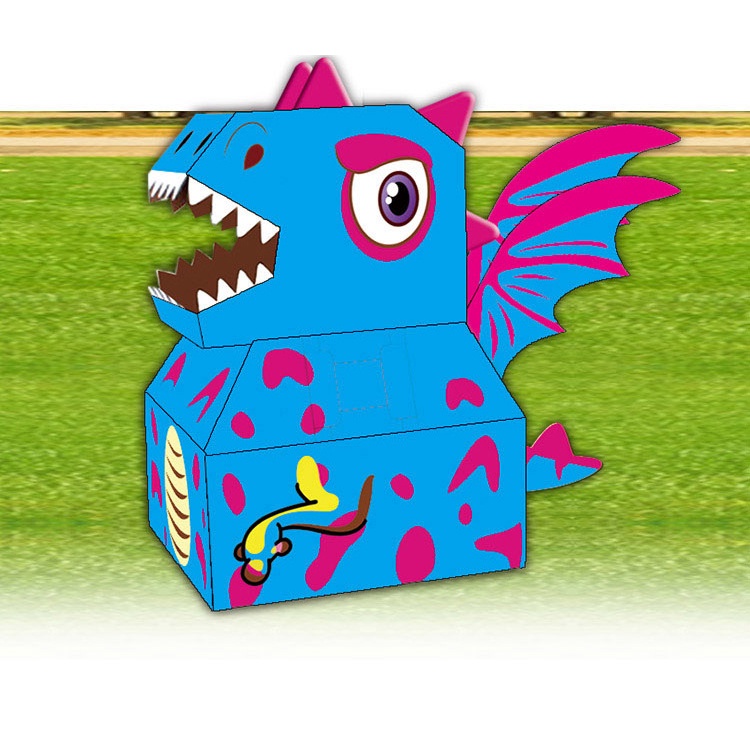 DIY tự tay làm Khủng Long Bằng Bìa Carton cho Bé vui chơi thỏa thích