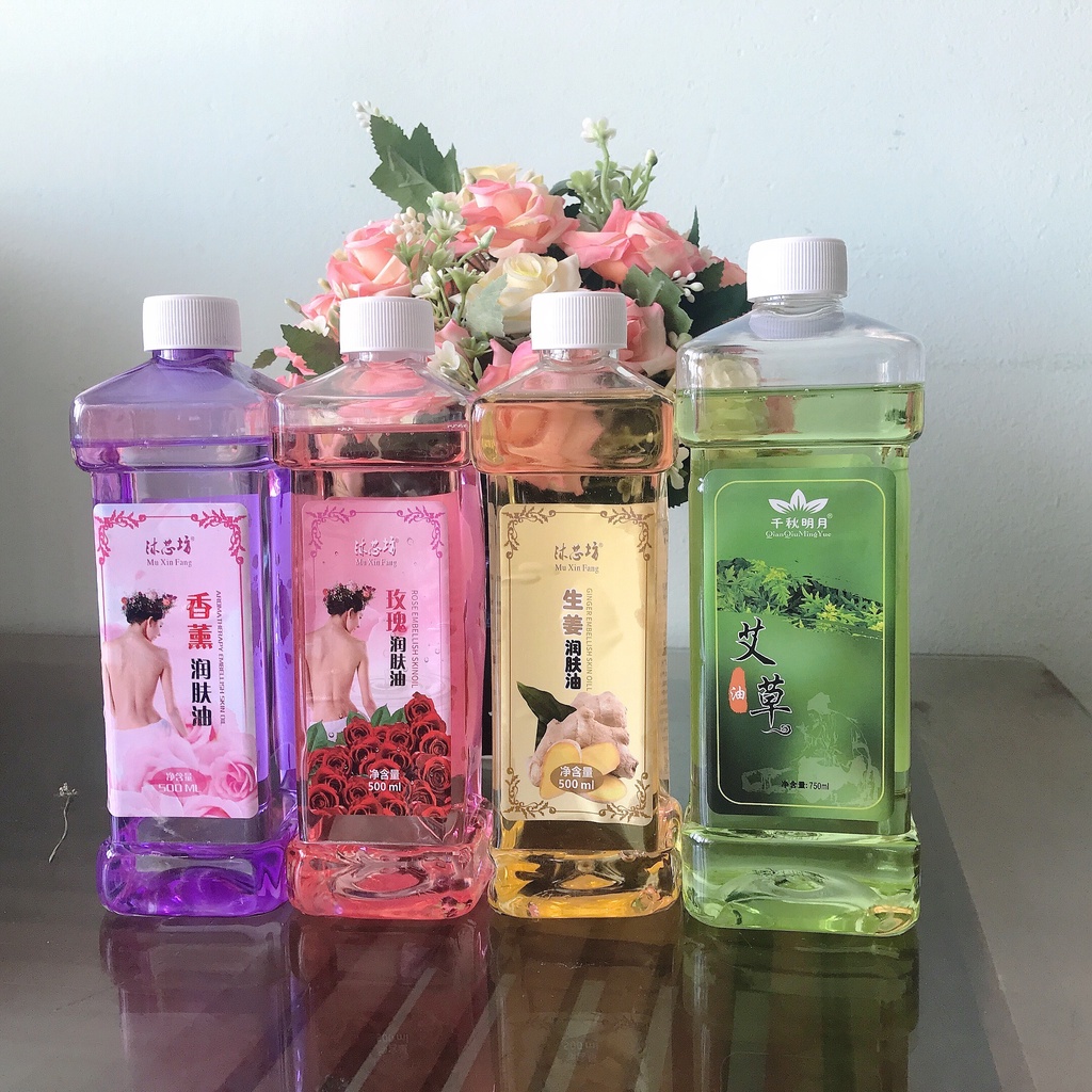 Tinh Dầu Massage Body Hoa Hồng Thơm Dịu 500ml