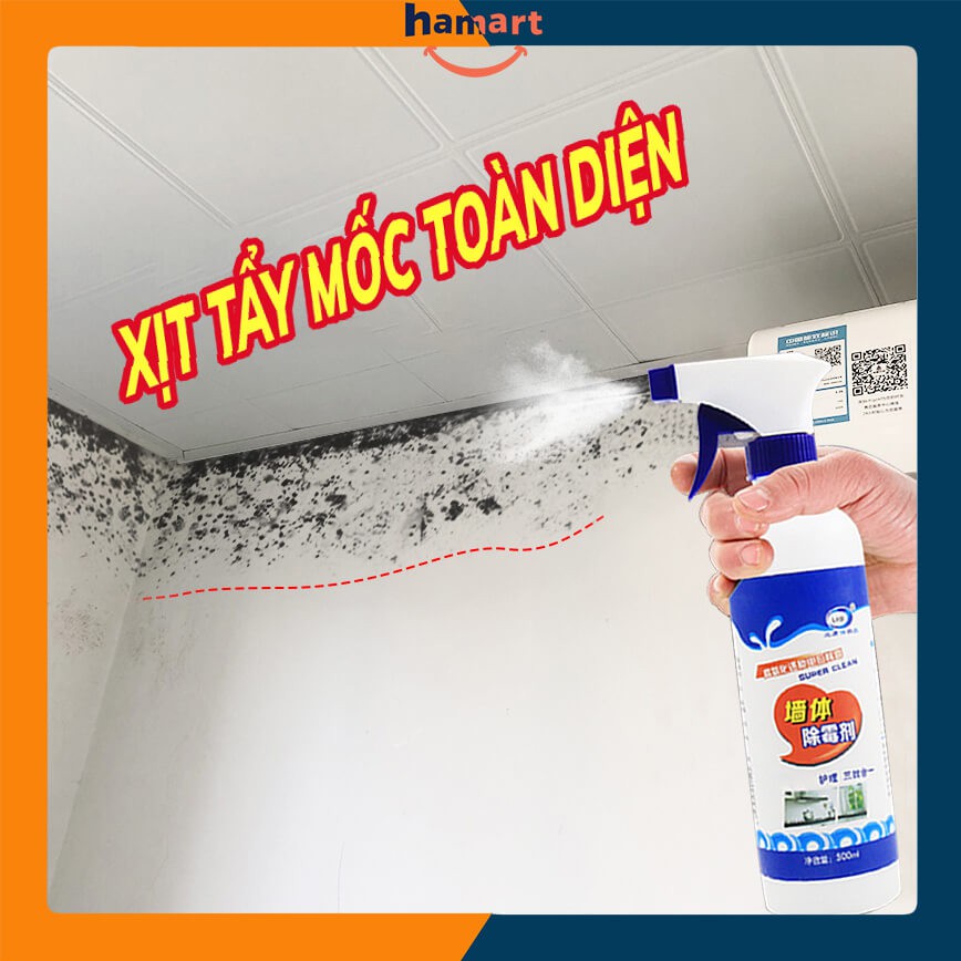 Chai Xịt Tẩy Mốc Tường Nhà LKB 500ml Tẩy Sạch Đốm Mốc Hiệu Quả Tiện Dụng Hàng Nội Địa