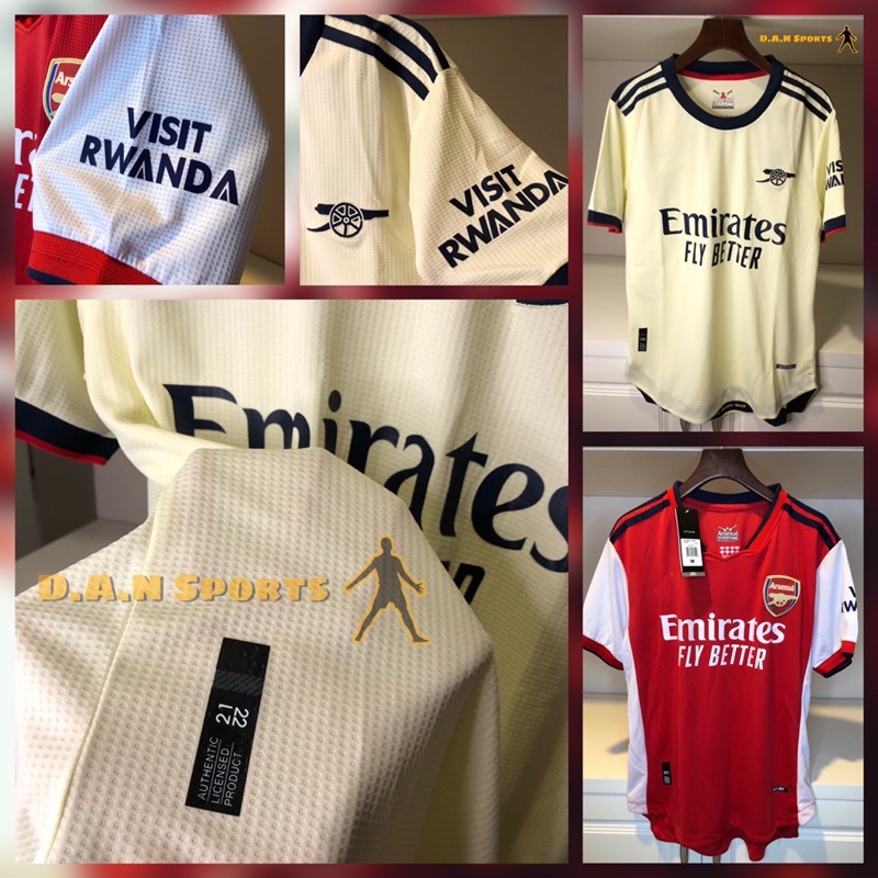 Bộ thi đấu Arsenal phiên bản đủ Logo mới nhất 21/22. Chất vải Thái cao cấp, thoáng mát. D.A.N Sports