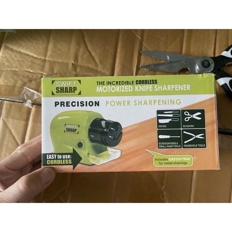 Máy mài dao kéo tự động chạy bằng pin tiện lợi