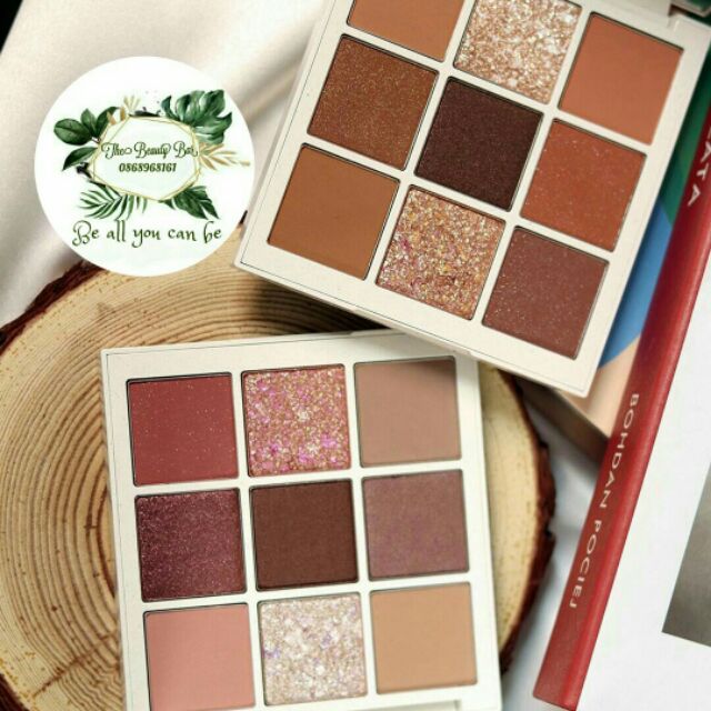 Bảng phấn mắt Holika Holika Terrazzo Shadow Palette màu 01 Earthy 1,5gx9. Phấn mắt có nhũ nhập khẩu Hàn Quốc