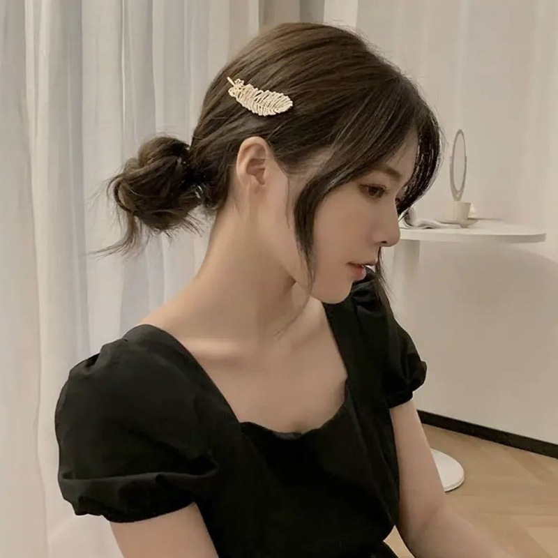 Bộ 5 mảnh Set Kẹp Tóc Đính Đá Phong Cách Hàn Quốc Cho Nữ