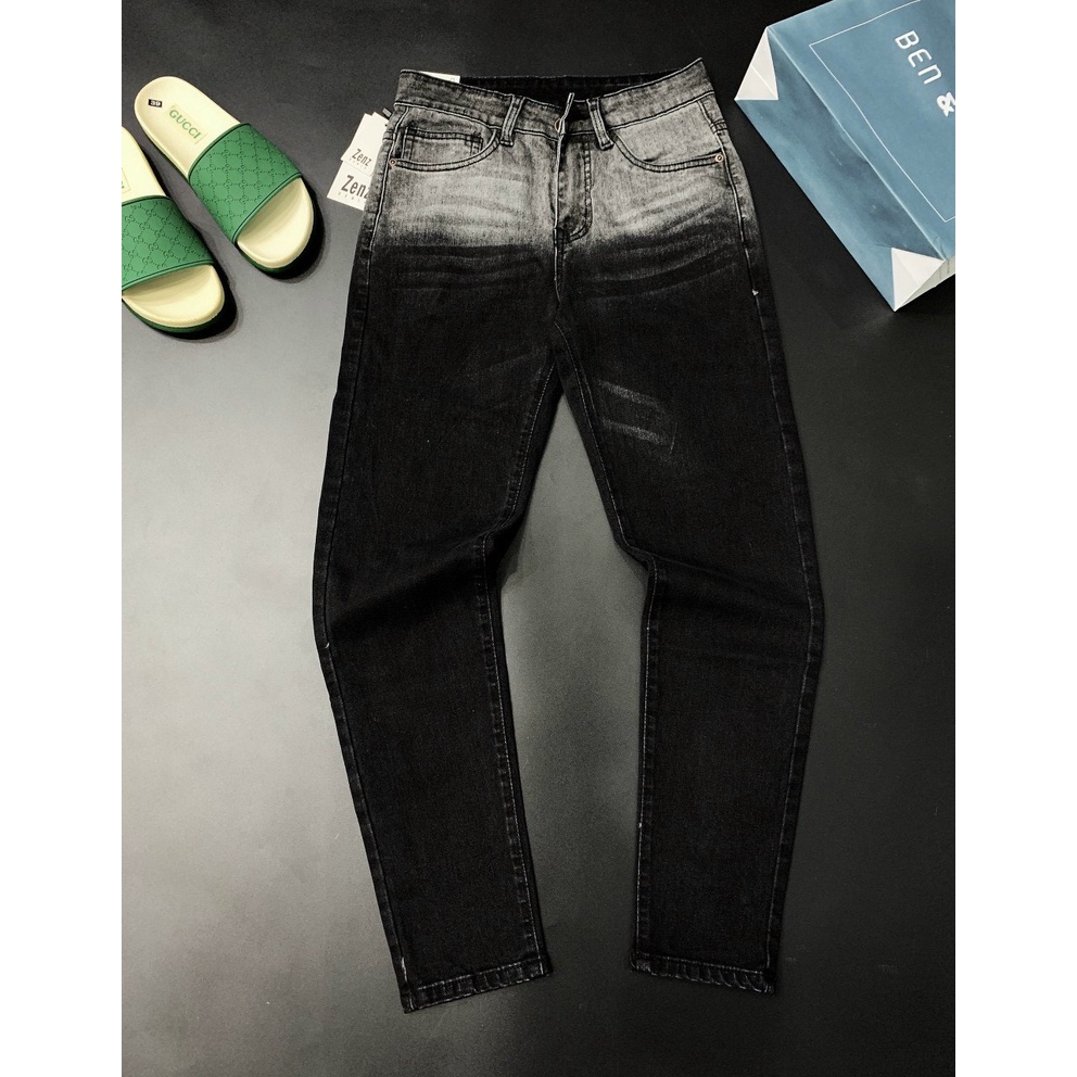Quần jean nam đen loang màu CAO CẤP chất bò co giãn-form chuẩn-trẻ trung-tara_shop96