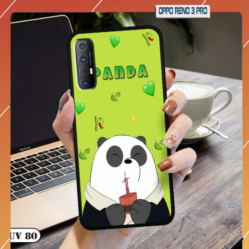 Ốp Oppo Reno 3 Pro – lưng nhám viền dẻo ngộ nghĩnh