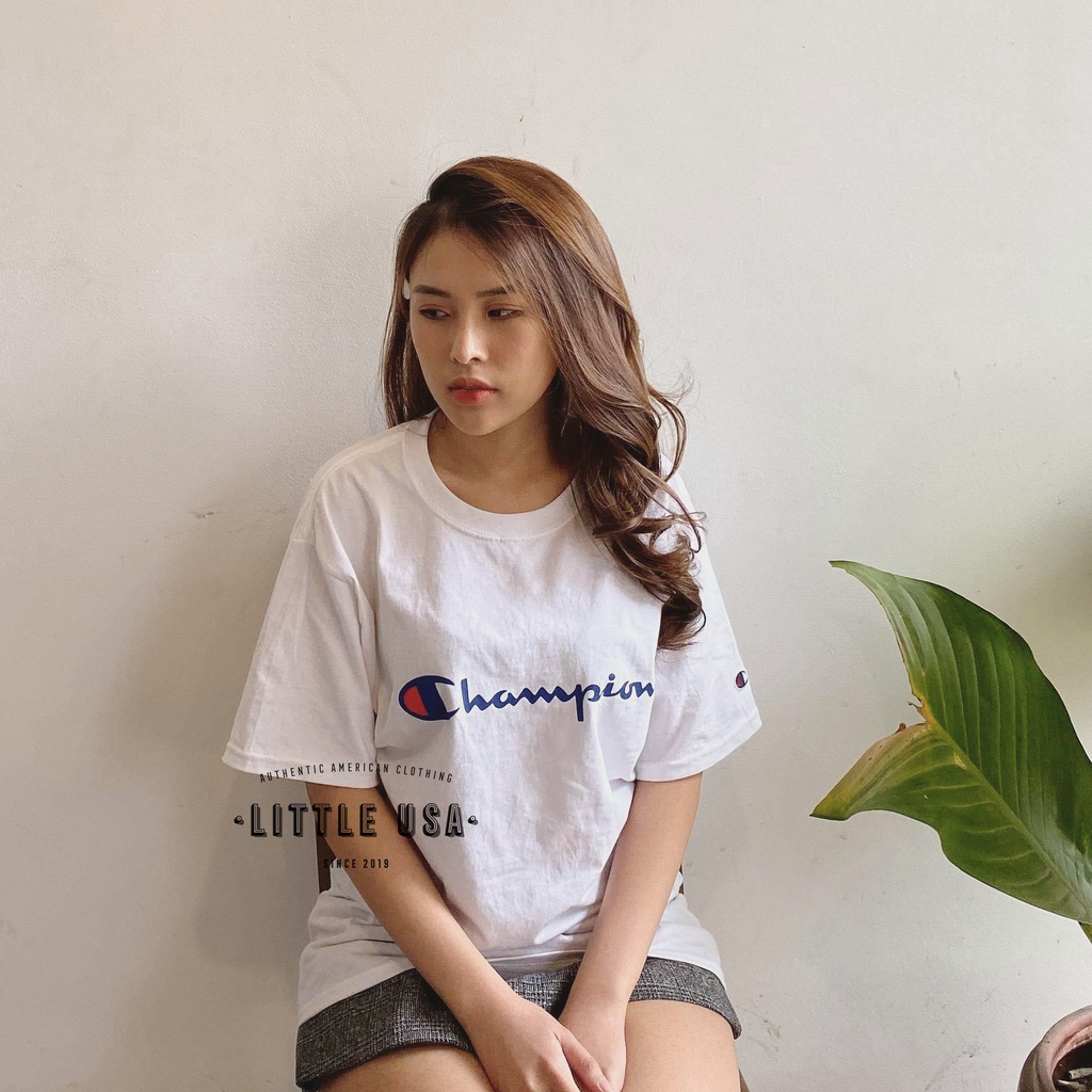 Áo thun CHAMPION® TAGLESS LOGO TEE - Unisex Nam Nữ