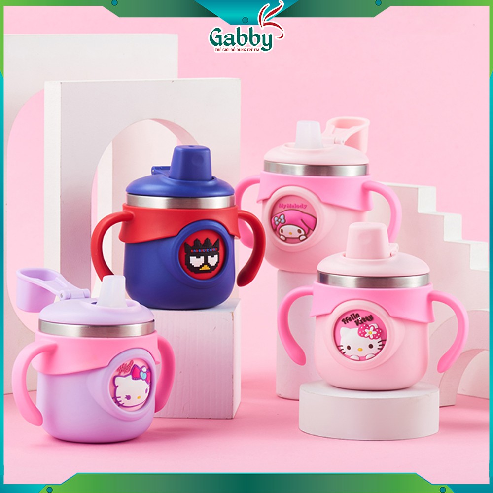 LY GIỮ NHIỆT ỐNG HÚT 260ML (Hình Thomas & Friends/ Badtz Maru/ Hello Kitty/ Thỏ/ Khủng Long)