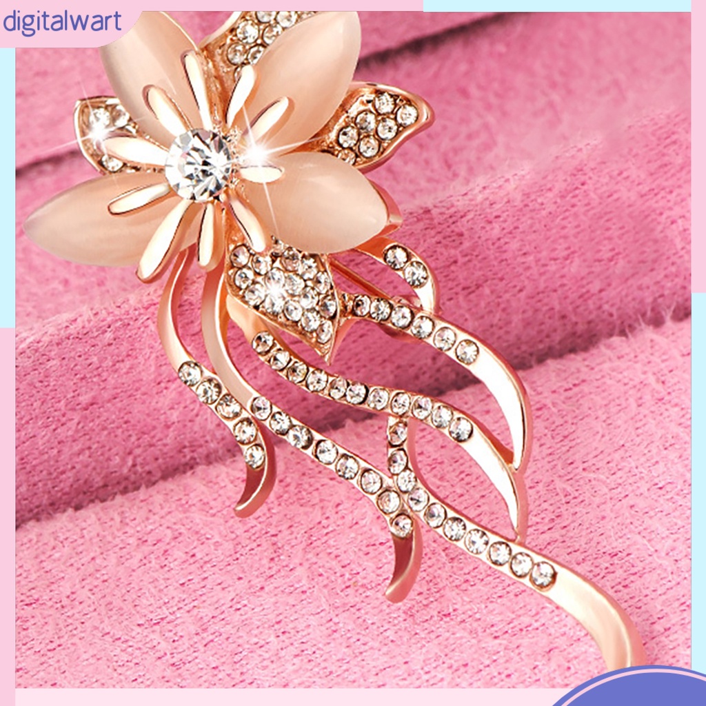 Ghim Cài Áo Hình Bông Hoa Đính Đá Sang Trọng