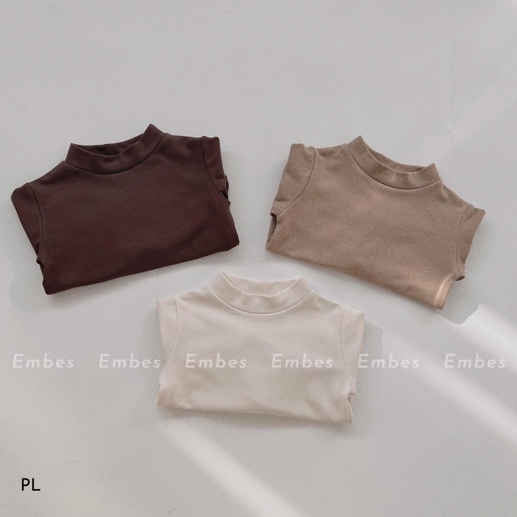 Áo giữ nhiệt trẻ em chất cotton hàn mềm mịn co giãn tốt có lớp bông mịn bên trong, hãng EMBES cho bé từ 7kg đến 17kg