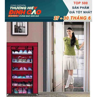 tủ đựng giày 7 tầng 6 ngăn cao cấp