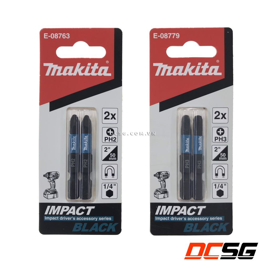 Bộ 02 mũi vít IMPACT BLACK PH2-PH3 Makita | DCSG