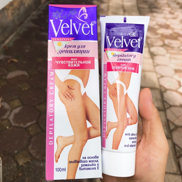 Kem Tẩy Lông Velvet Sensitive Nga 100ml