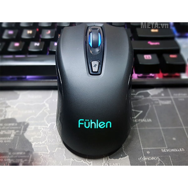 Chuột máy tính có dây, chuột gaming giá rẻ Fuhlen X102S (USB/đen) DPI 800/1200/1600/2400