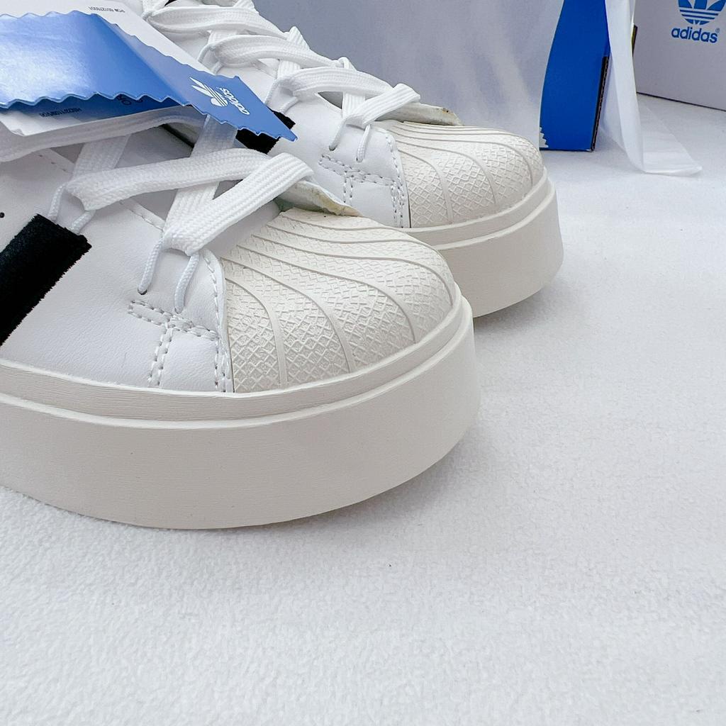 Giày Thể Thao Nữ Ngô Thắng Superstar Tenis Kem Đế Cao