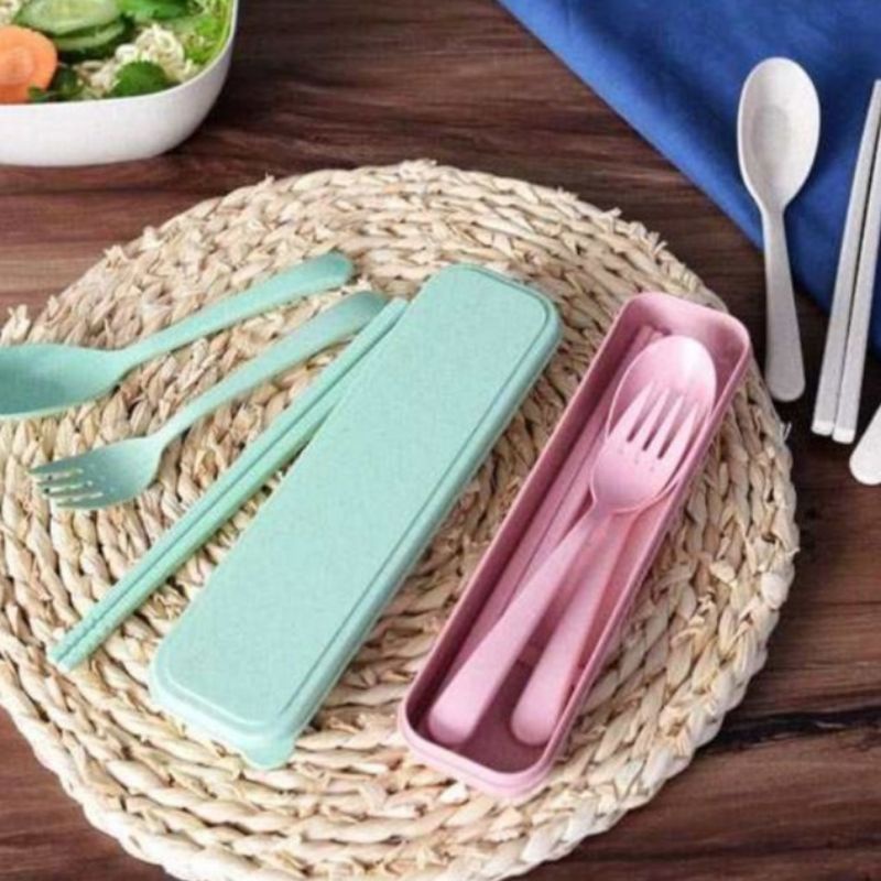 Hộp dụng cụ ăn uống làm từ lúa mạch an toàn