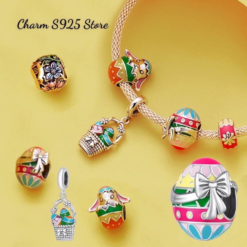 CHARM TREO CHIẾC GIỎ BẠC S925 CAO CẤP HÀNG CHÍNH HÃNG