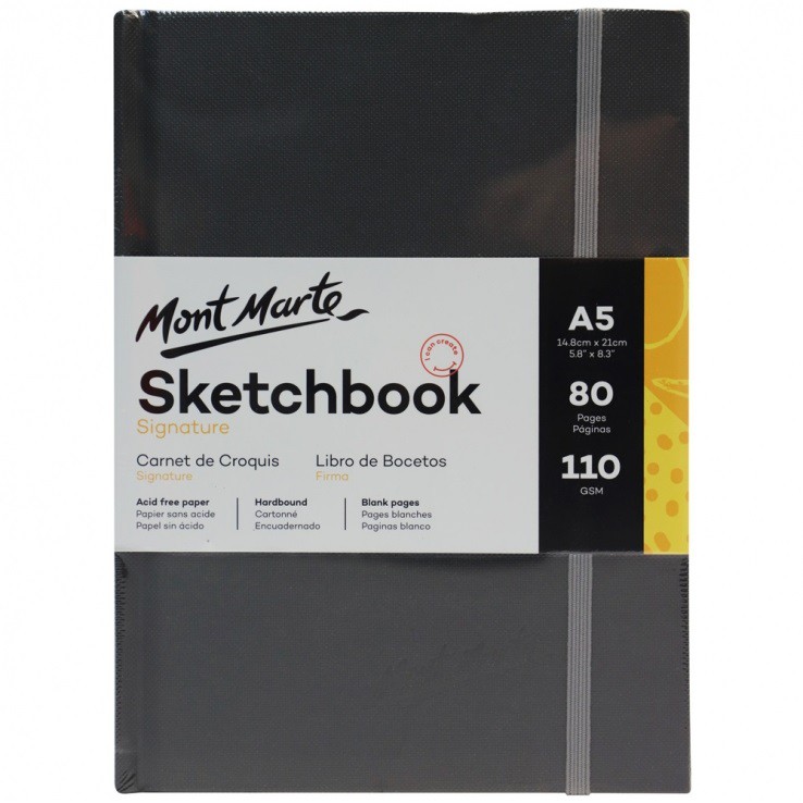 SỔ PHÁC THẢO MONT MARTE HARDBOUND SKETCH BOOK - 110 GSM 80 TỜ SIZE A5/A4/A3