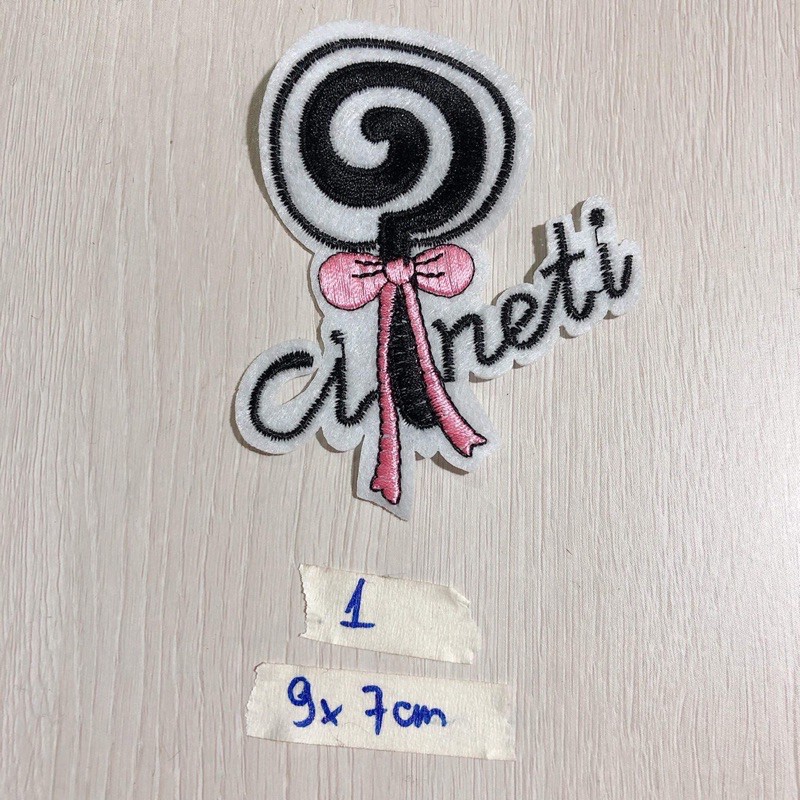 Sticker hình thêu hoạt hình cute kim sa