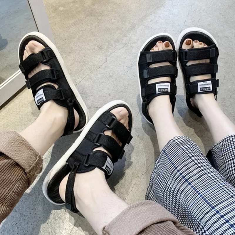 Sandal nam nữ US19 quai ngang chất lượng cao - dép quai hậu đi học đi chơi