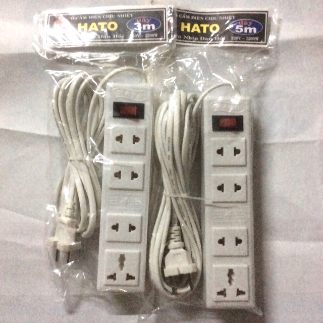 Ổ CẮM ĐIỆN 4 LỖ HATO (2200W)